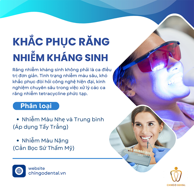 Nguyên nhân răng nhiễm màu kháng sinh là gì?